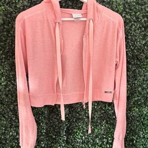 Bombshell Sportswear Cozy Zip Hoodie Peachy Pink XS